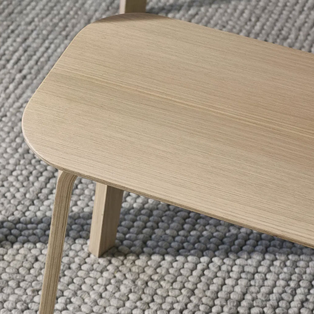 Wooden Dining Bench for 2 People Rectangular - Kaito