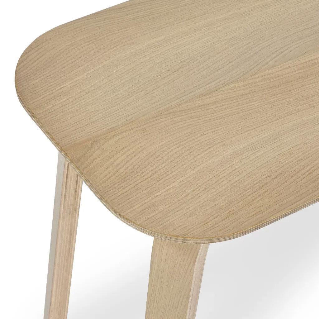 Wooden Dining Bench for 2 People Rectangular - Kaito