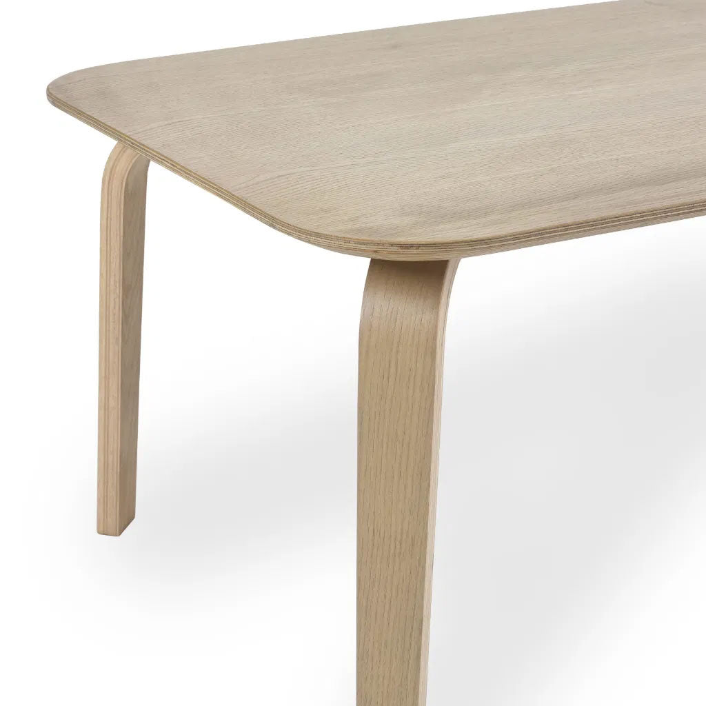 Wooden Dining Bench for 2 People Rectangular - Kaito