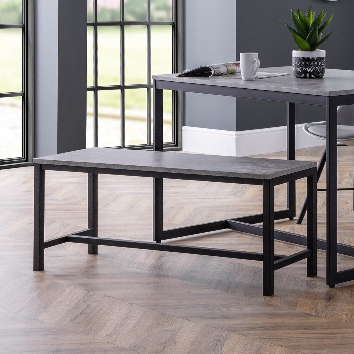 Wooden Dining Bench for 2 People - Staten