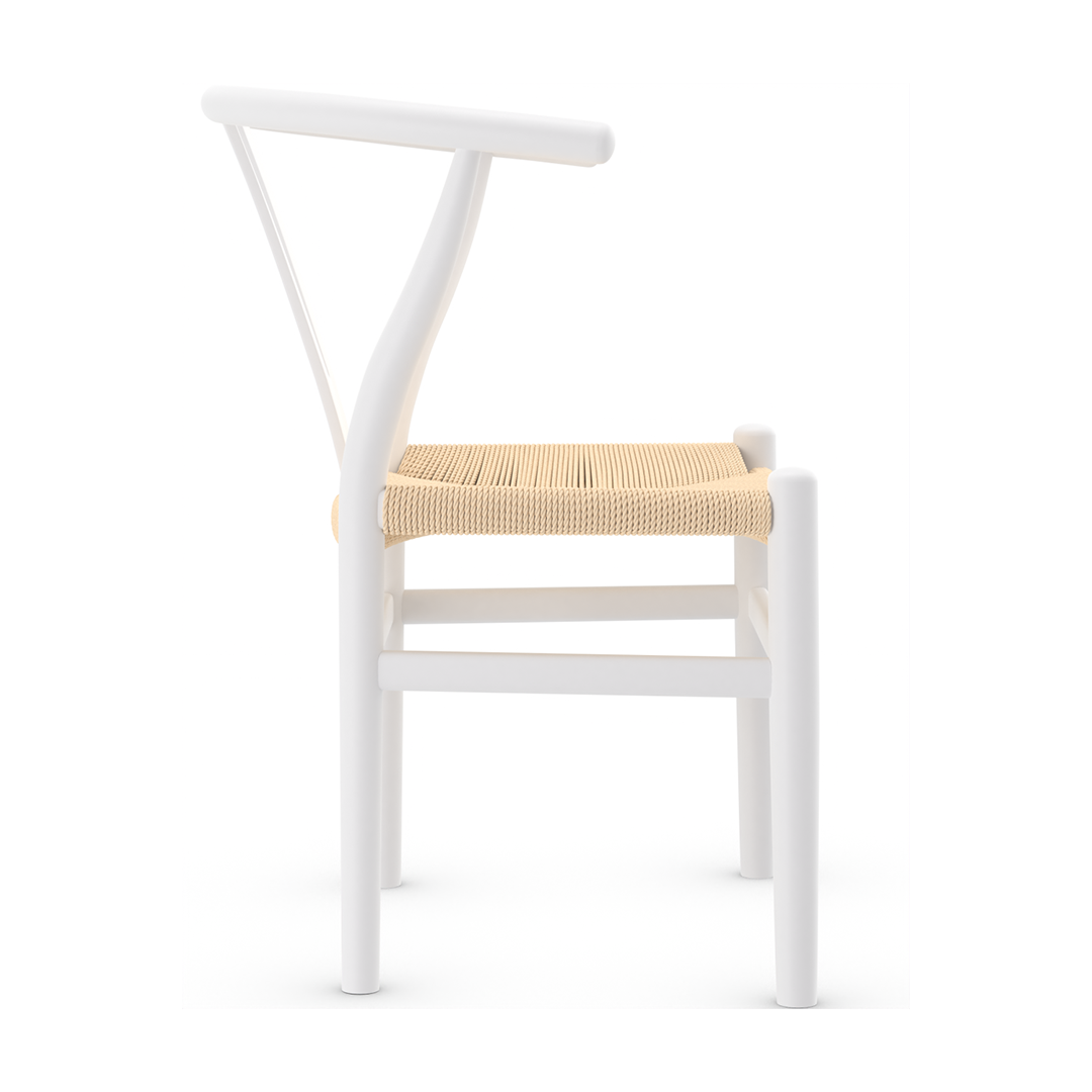 Wooden Dining Chair With Hand-Woven Seat - Strelley