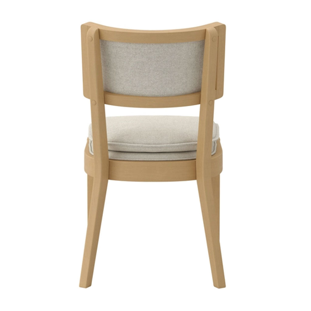 Wooden Dining Chair With Fabric Seat - Maggie