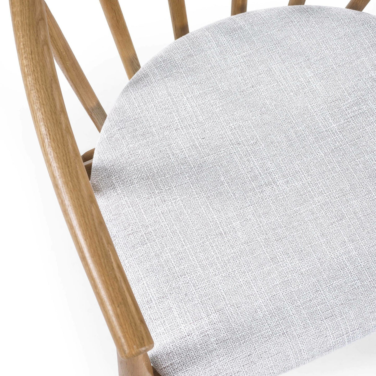Wooden Dining Chair With Fabric Seat - Rory