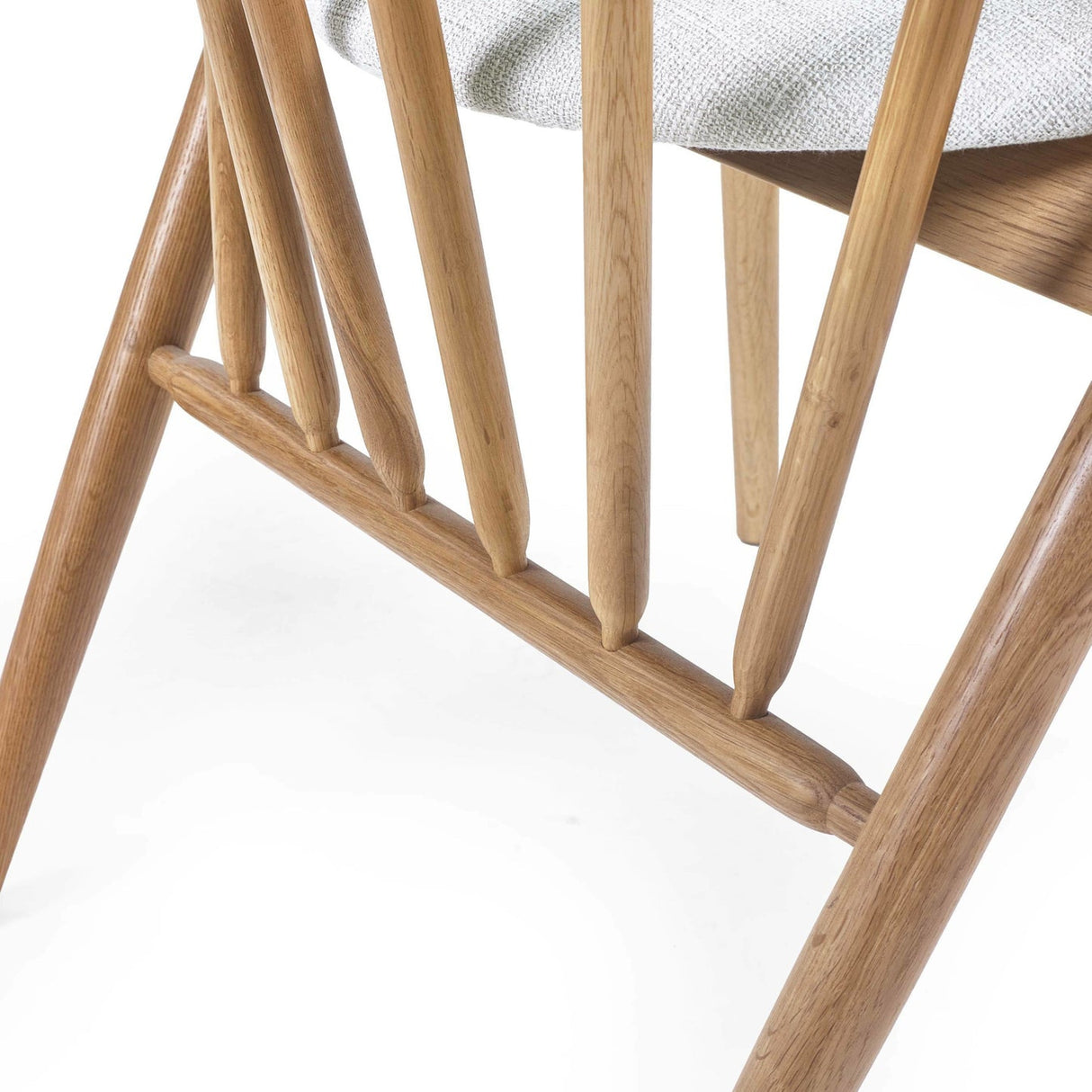 Wooden Dining Chair With Fabric Seat - Rory