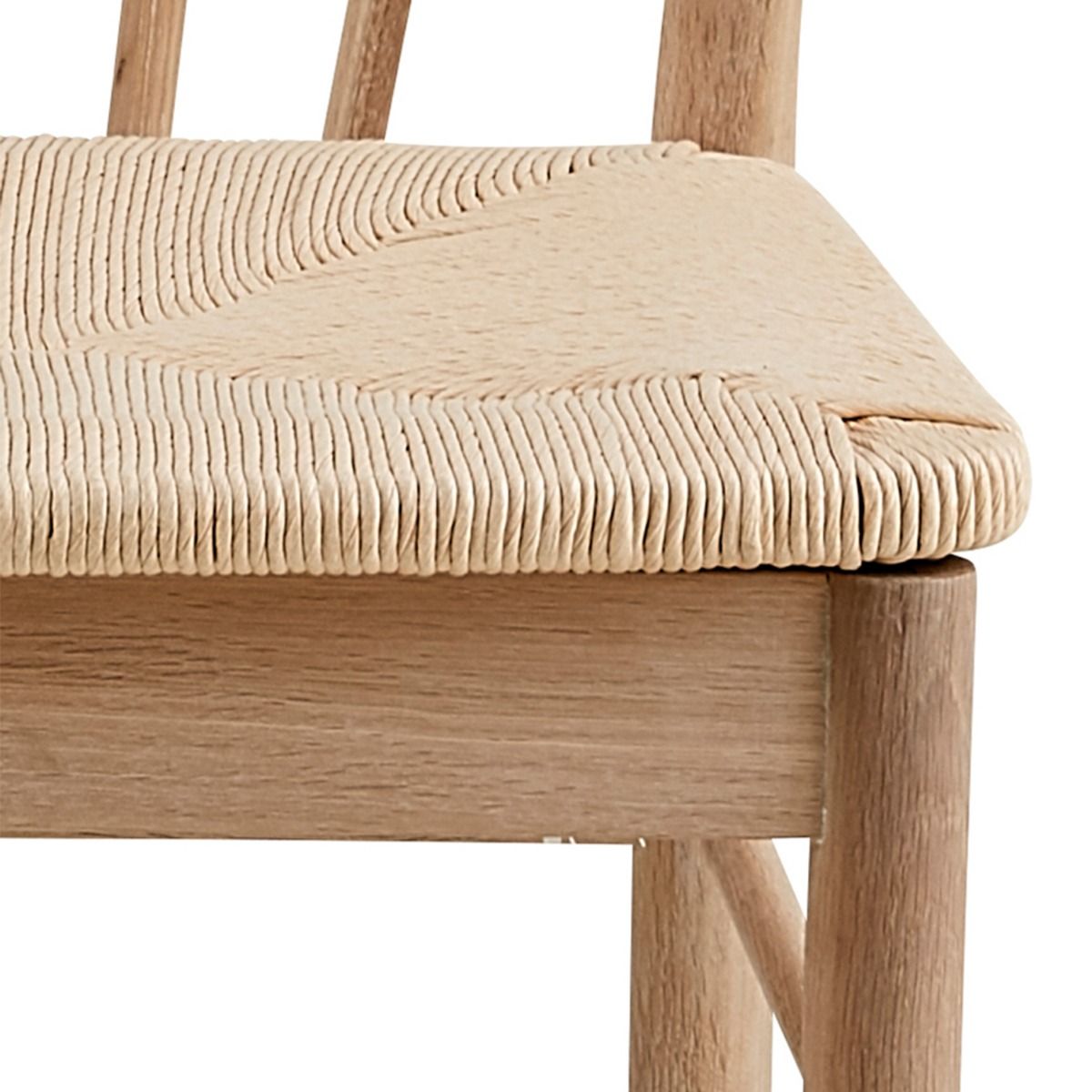 Wooden Dining Chairs With Armrest in Set Of 2 - Cassandra