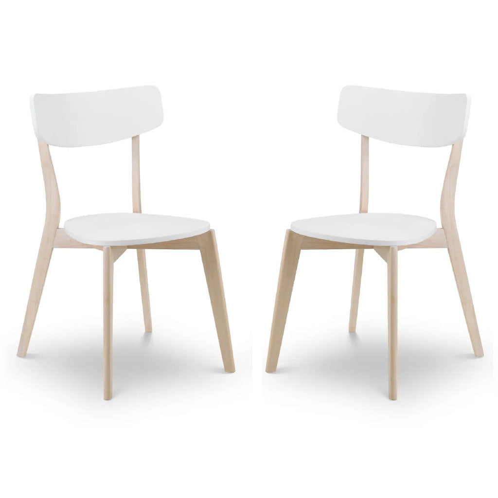Wooden Dining Chairs in Set Of 2 - Casa