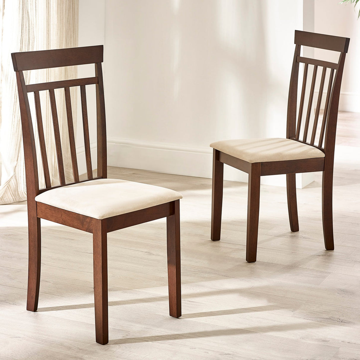 Wooden Dining Chairs in Set Of 2 - Coast
