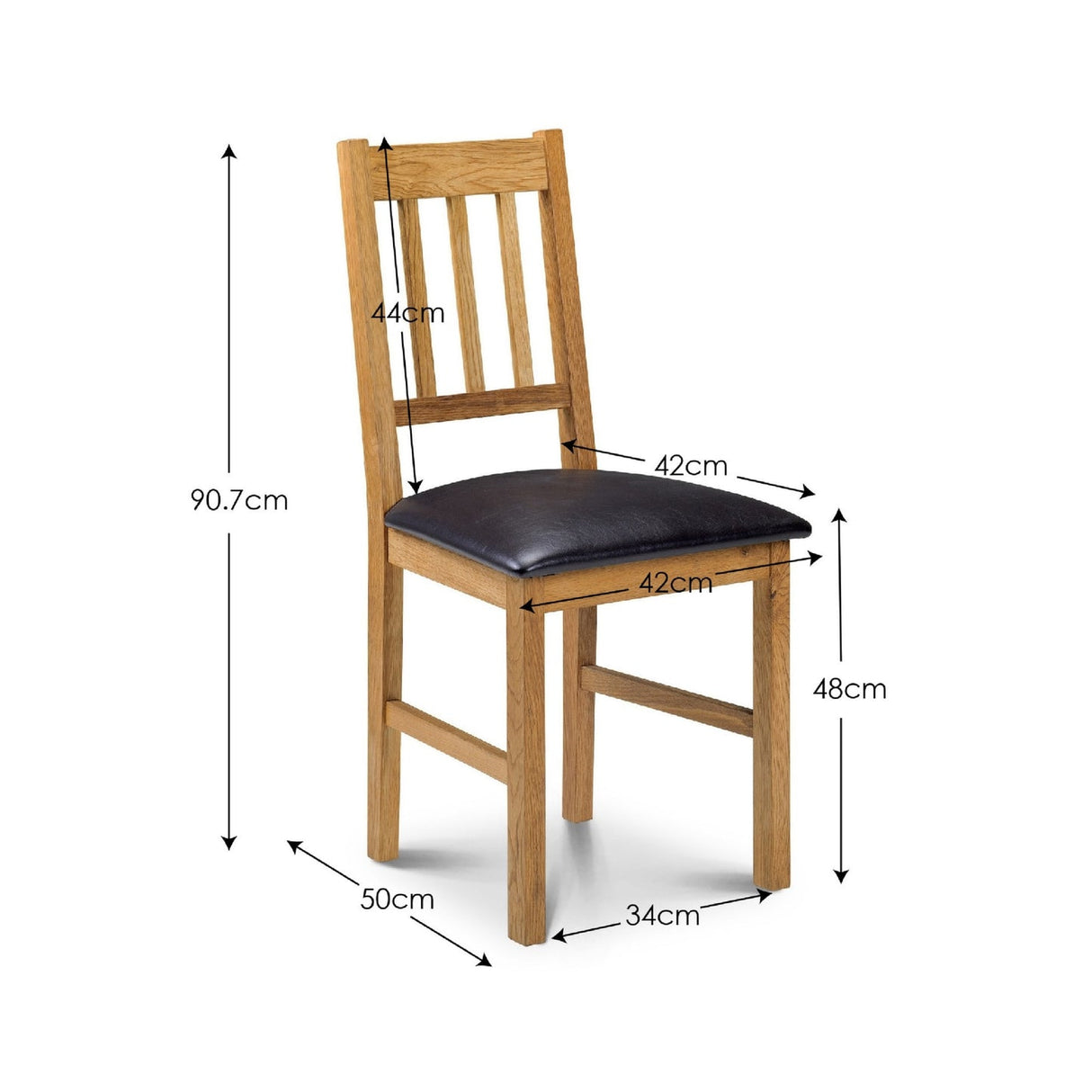 Wooden Dining Chairs in Set Of 2 - Coxmoor