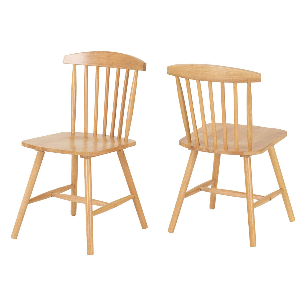 Wooden Dining Chairs In Set Of 2 - Emery