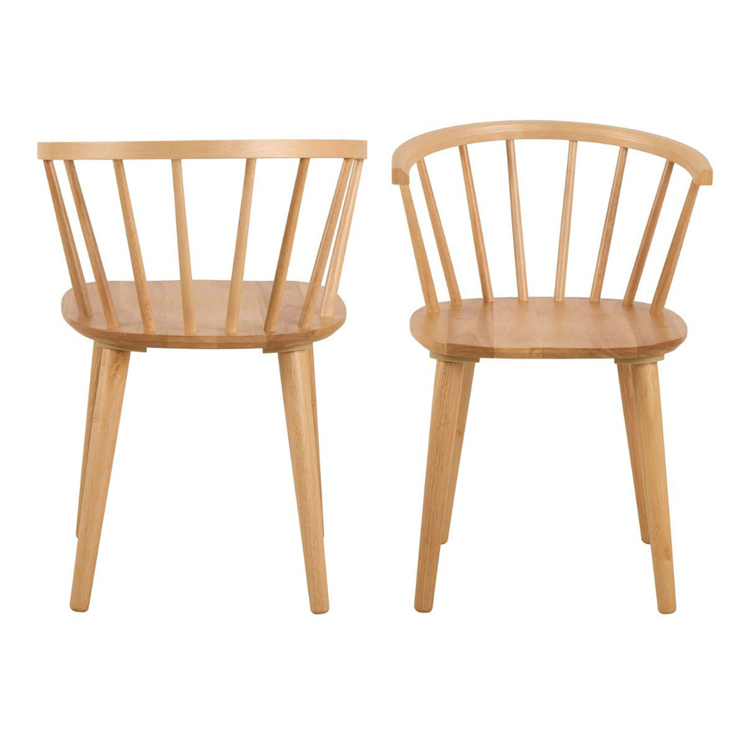 Wooden Dining Chairs in Set Of 2 - Ida