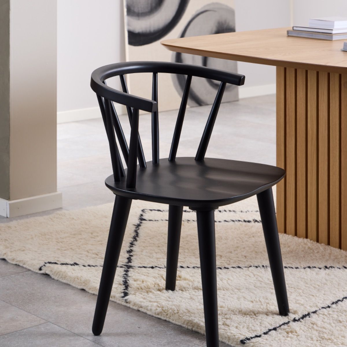 Wooden Dining Chairs in Set Of 2 - Ida