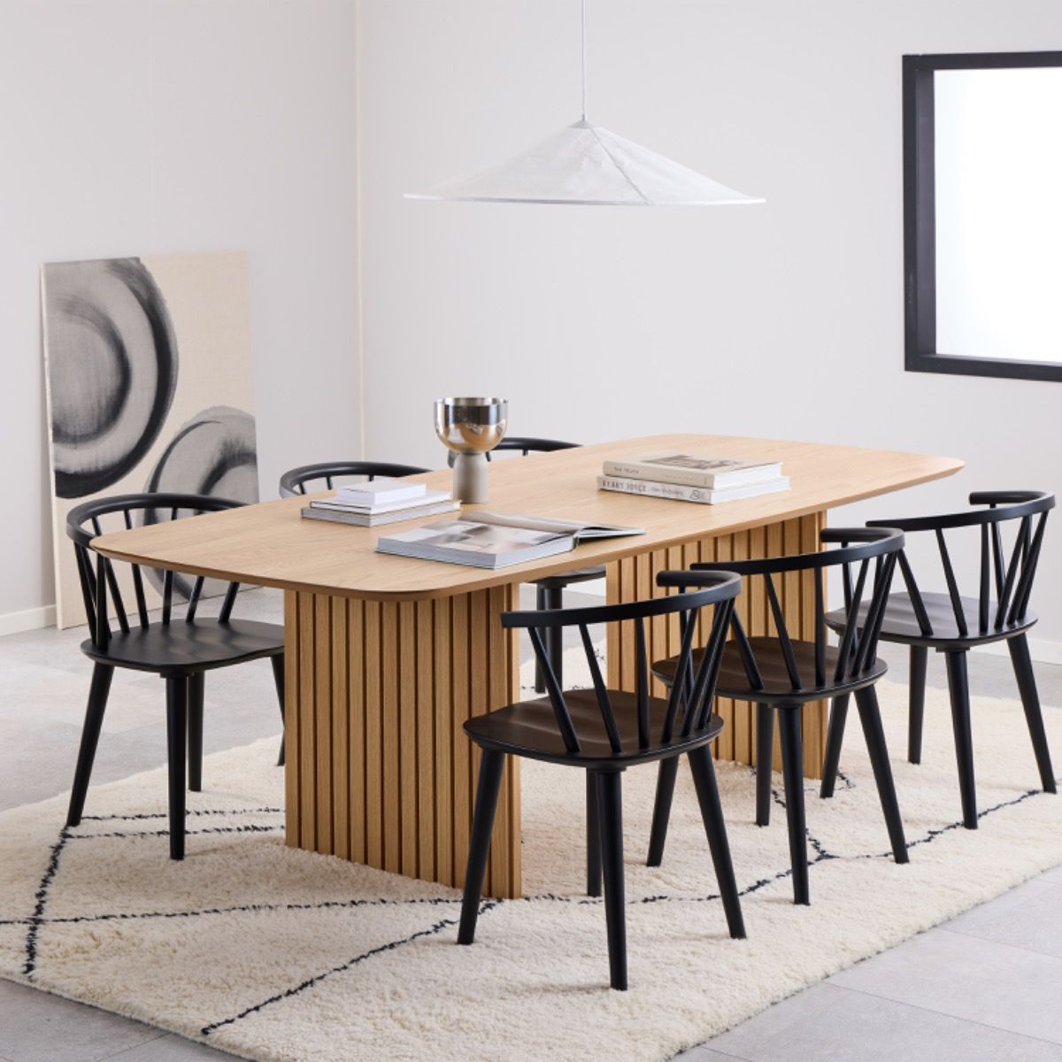 Wooden Dining Chairs in Set Of 2 - Ida