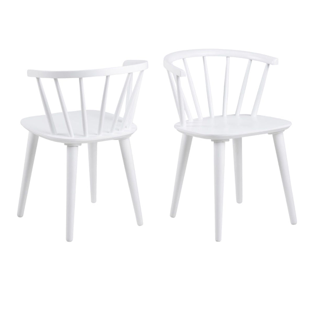 Wooden Dining Chairs in Set Of 2 - Ida