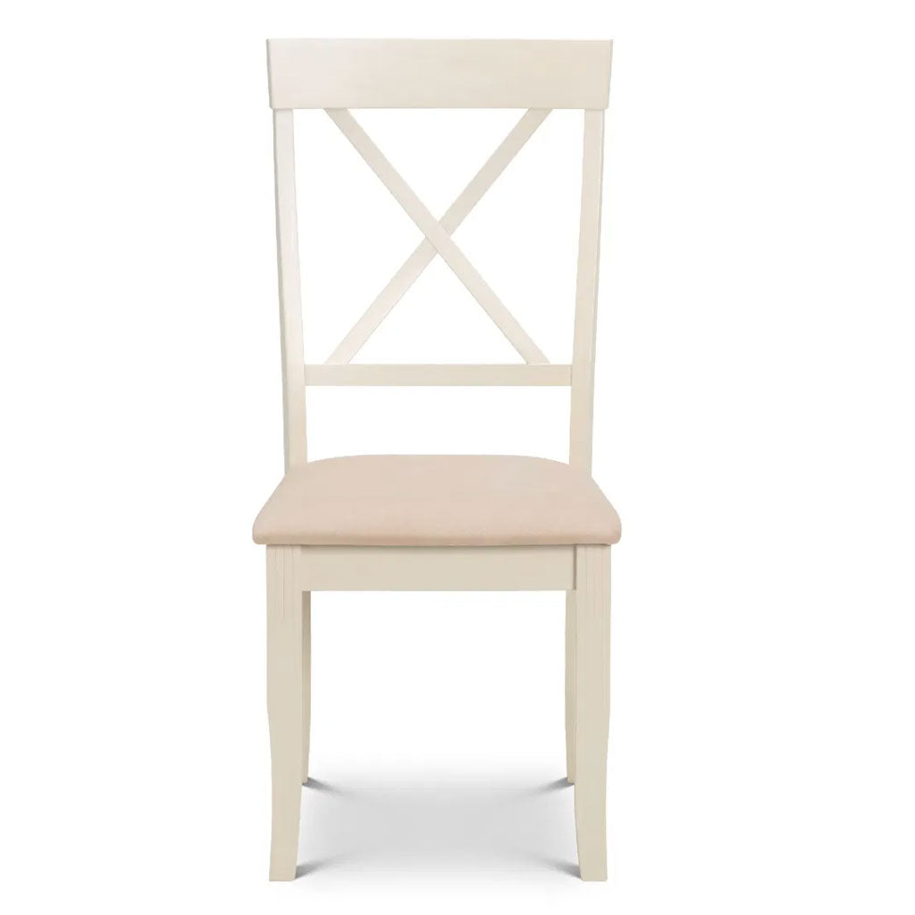 Wooden Dining Chairs in Set Of 2 With Fabric Seat - Davenport