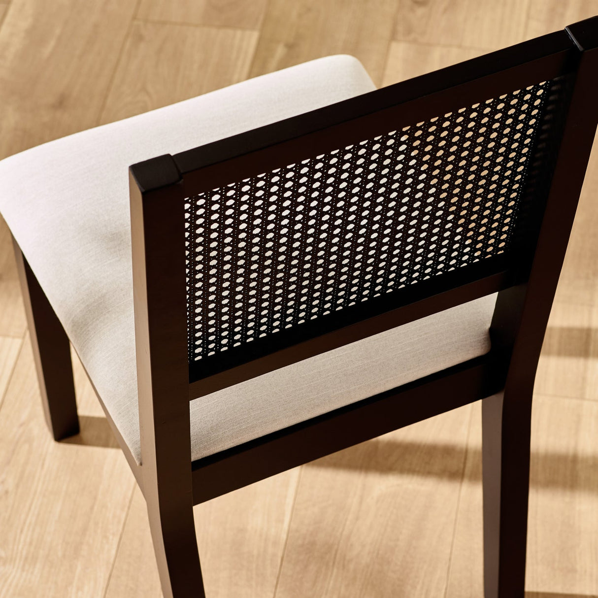 Wooden Dining Chairs in Set Of 2 With Fabric Seat - Knoxley