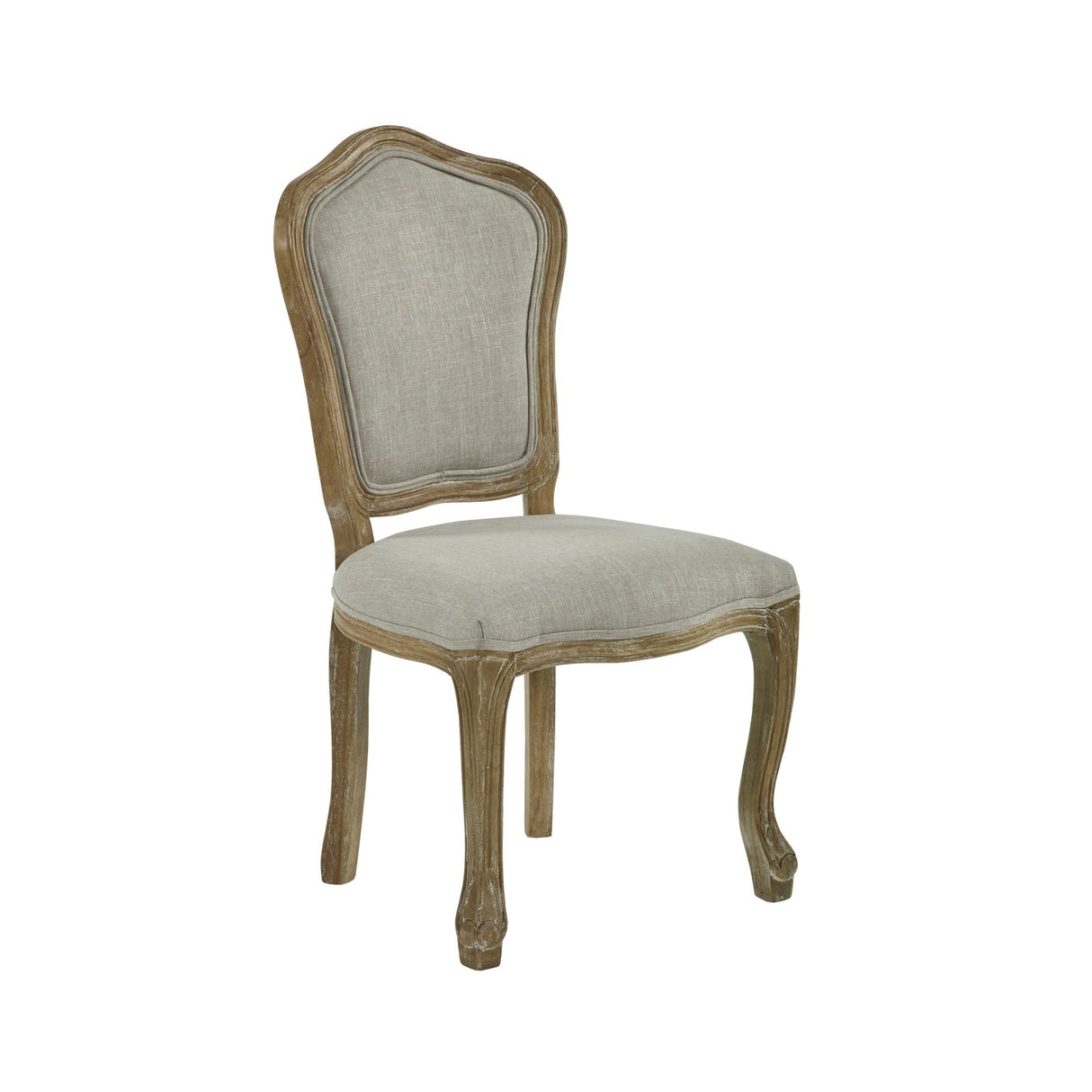 Wooden Dining Chairs in Set Of 2 With Natural Beige Back - Annika