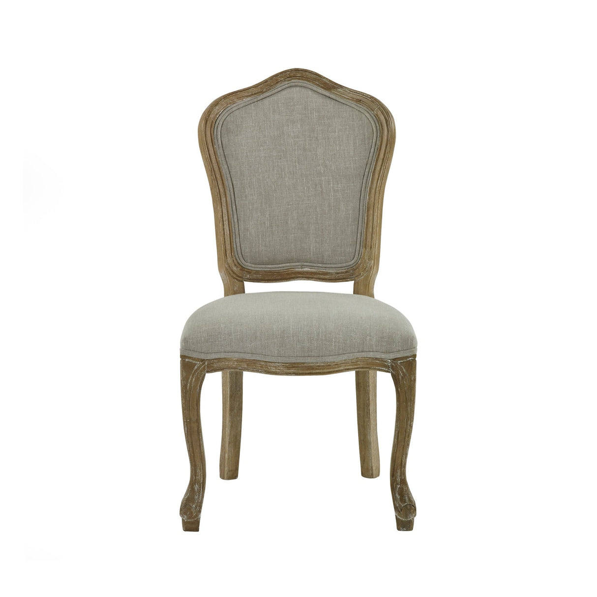 Wooden Dining Chairs in Set Of 2 With Natural Beige Back - Annika