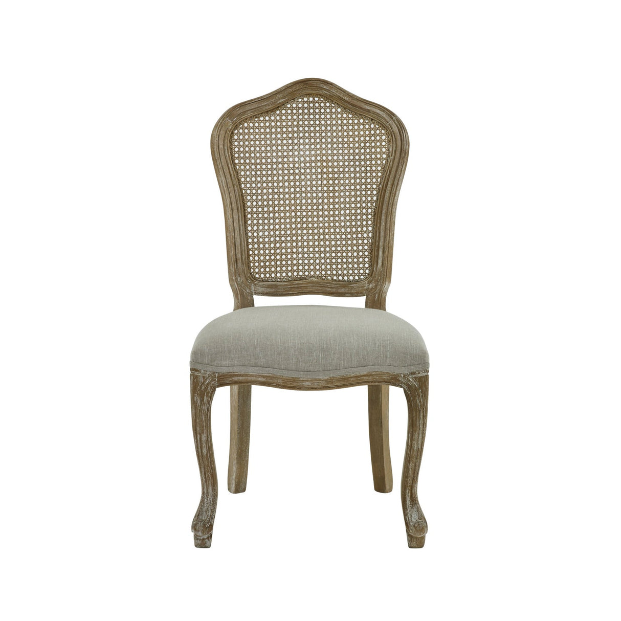 Wooden Dining Chairs in Set Of 2 With Rattan Back - Annika