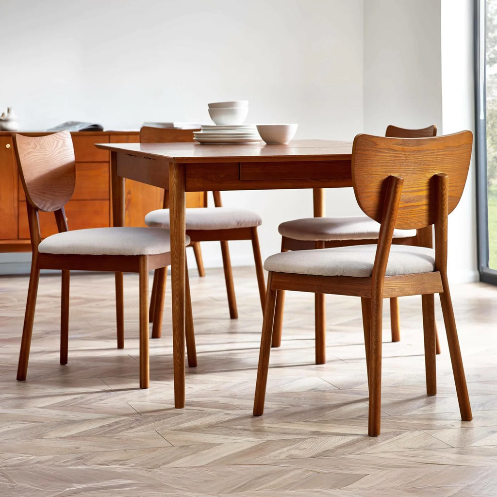 Wooden Dining Chairs in Set Of 2 - Lowry