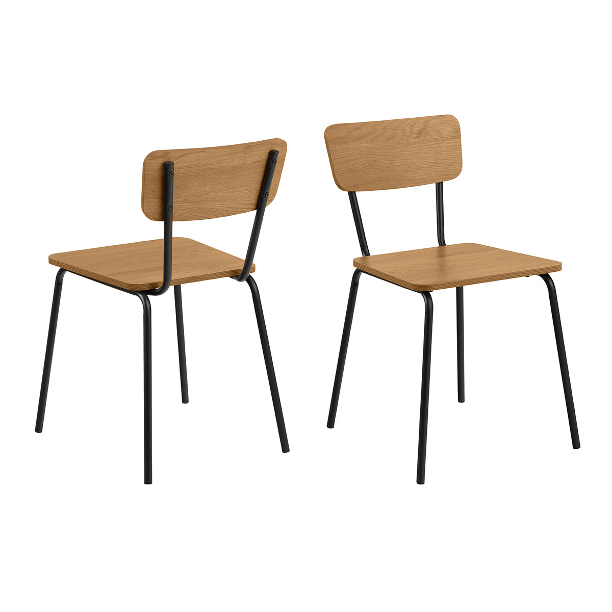 Wooden Dining Chairs Set Of 2 - Peru