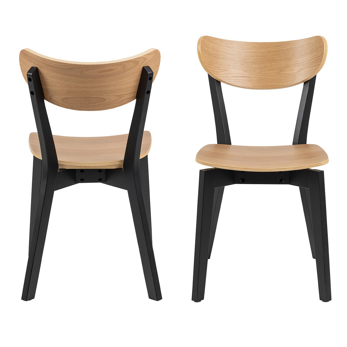 Wooden Dining Chairs in Set Of 2 - Roxby
