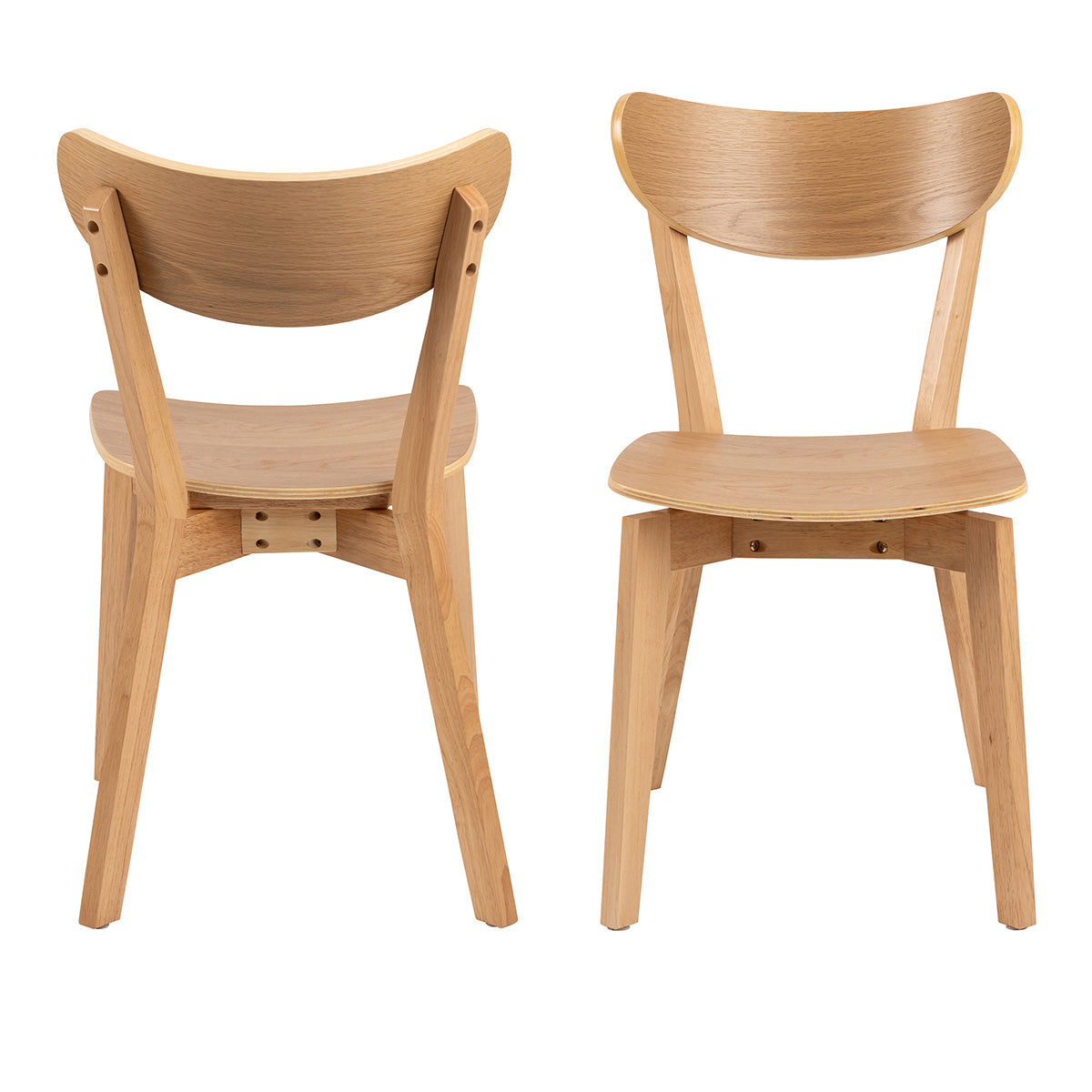 Wooden Dining Chairs in Set Of 2 - Roxby