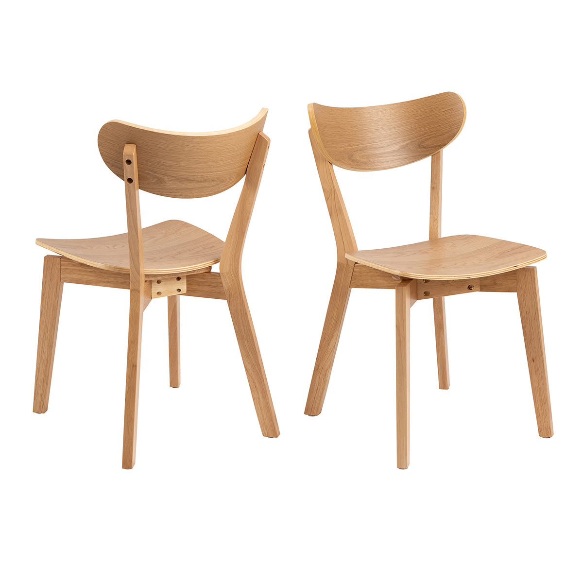 Wooden Dining Chairs in Set Of 2 - Roxby