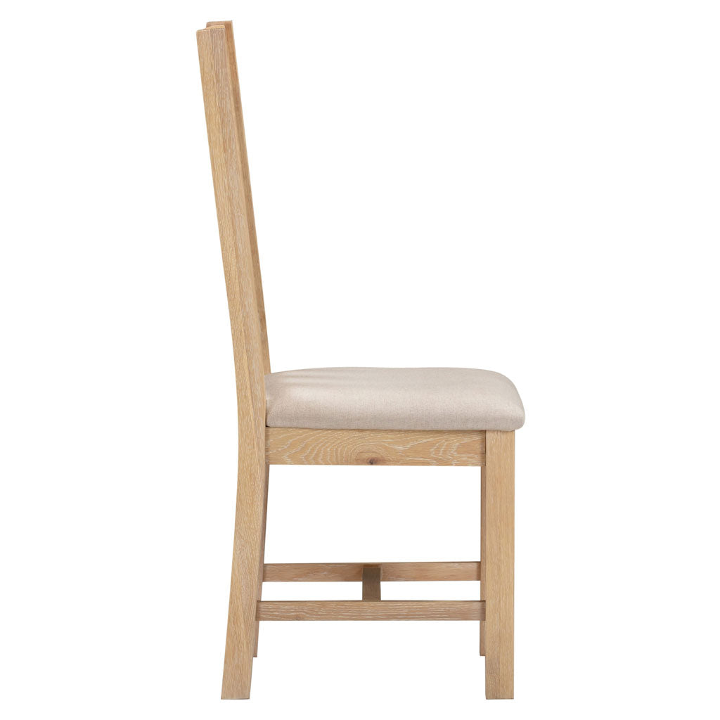 Wooden Dining Chairs Straight Back in Set Of 2 - Windsor