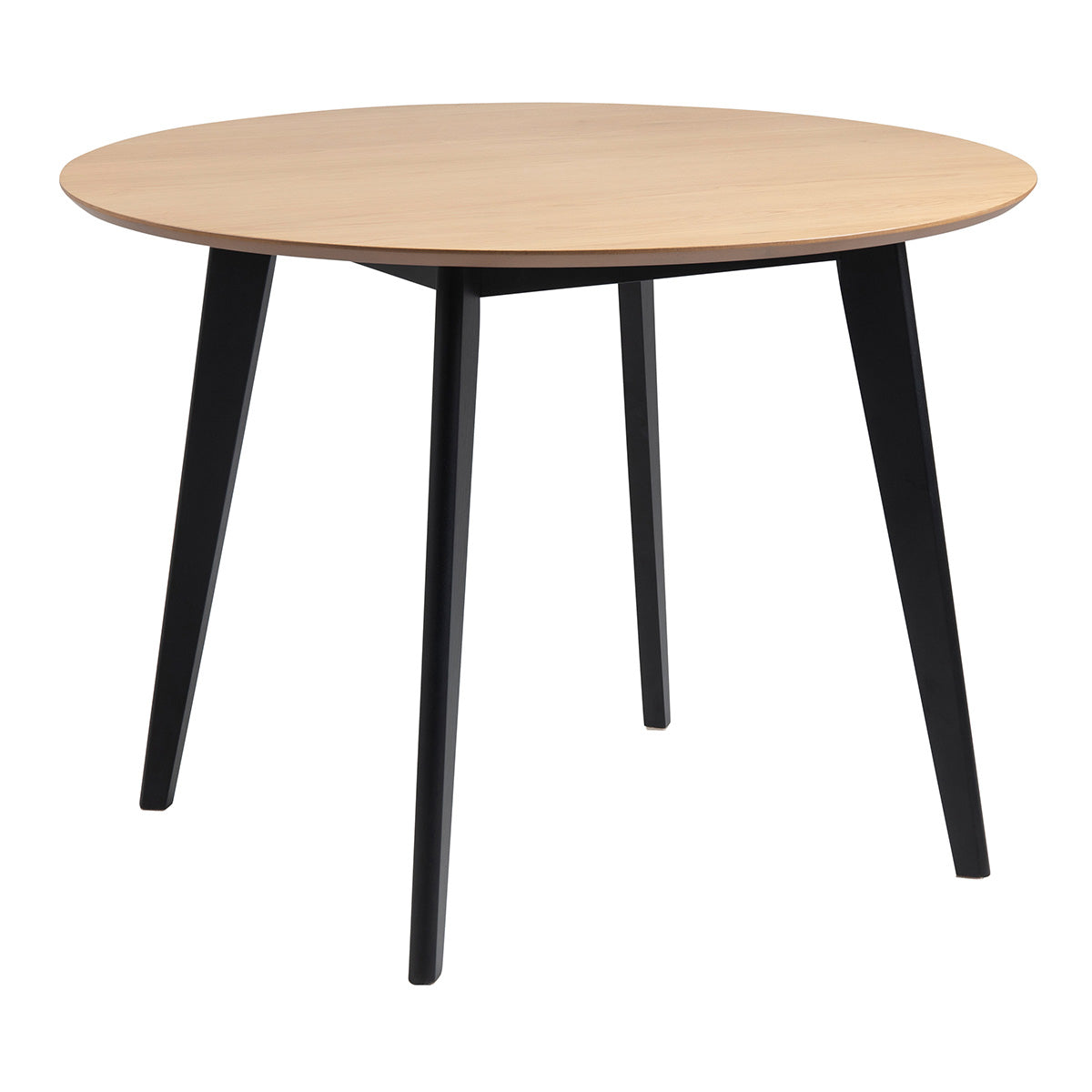 Wooden Dining Table 105cm Wide for 4 People Round - Roxby