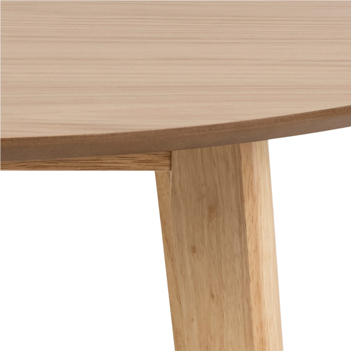 Wooden Dining Table 105cm Wide for 4 People Round - Roxby
