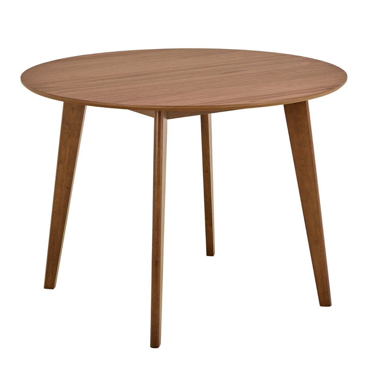 Wooden Dining Table 105cm Wide Round With 4 Roxby Dining Chairs - Roxby
