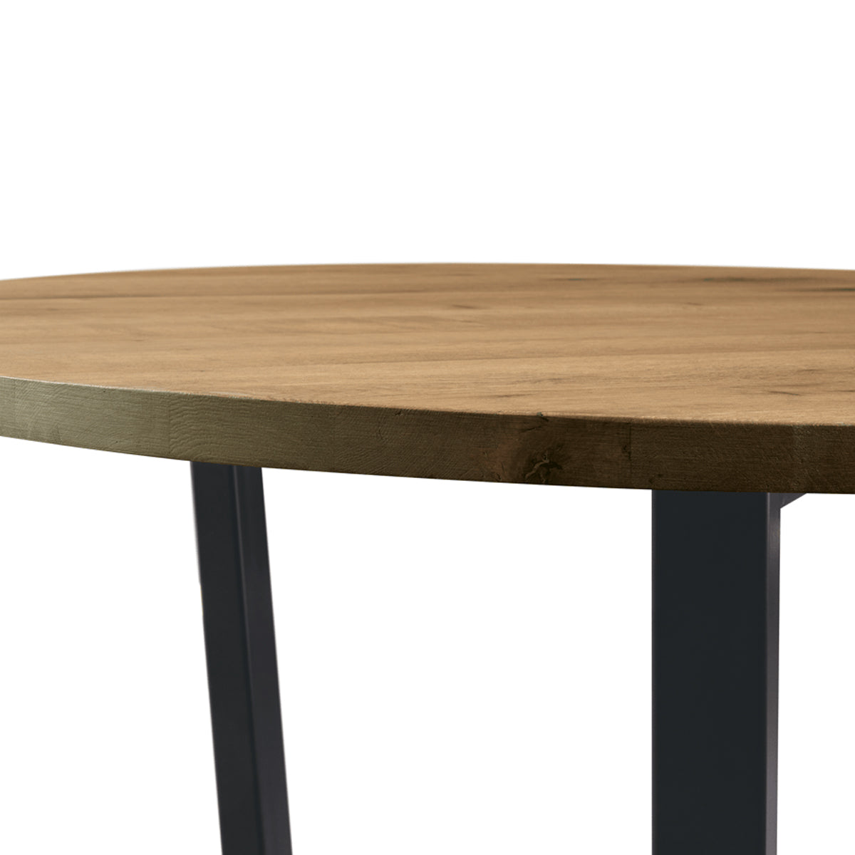 Wooden Dining Table 120cm Wide Round - Barnes