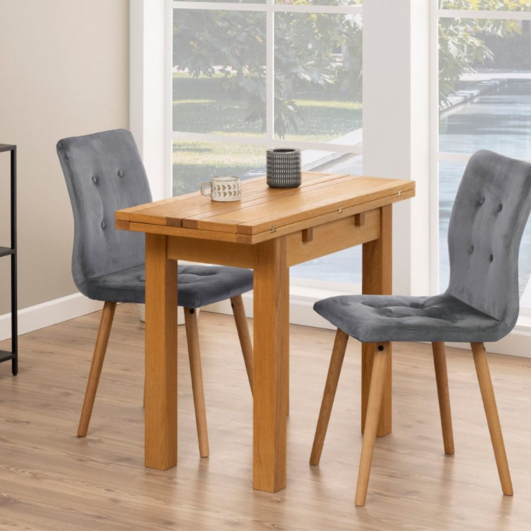 Wooden Dining Table for 2 People Extending - Kenley