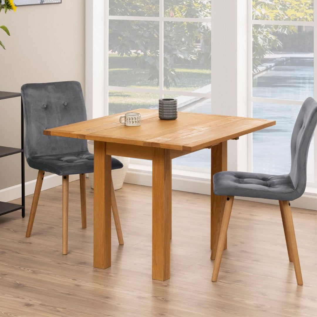 Wooden Dining Table for 2 People Extending - Kenley