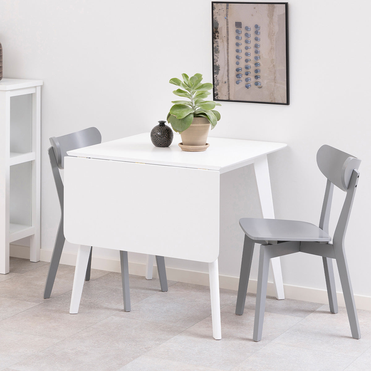 Wooden Dining Table for 2 to 4 People Rectangular And Extending - Roxby