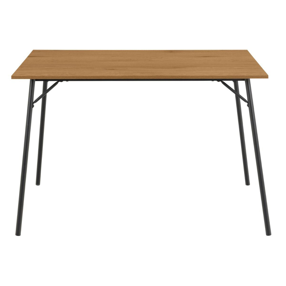 Wooden Dining Table With 4 Elvira Black Dining Chairs - Peru