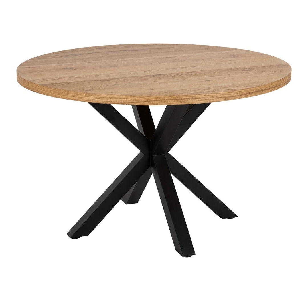 Wooden Dining Table for 4 People 120cm Wide Round - Heaven