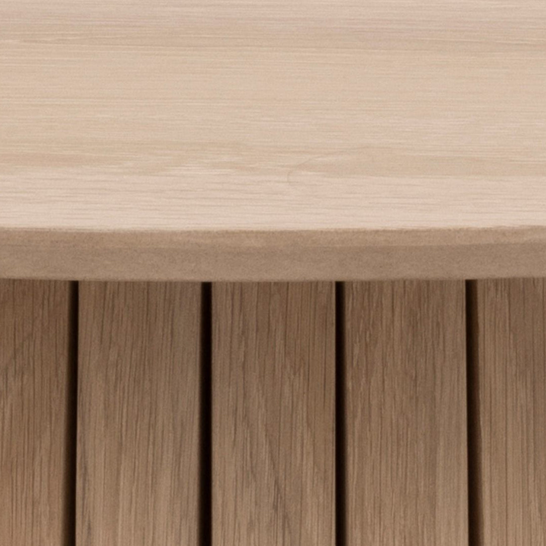 Wooden Dining Table for 4 People 120cm Wide Round - Christo