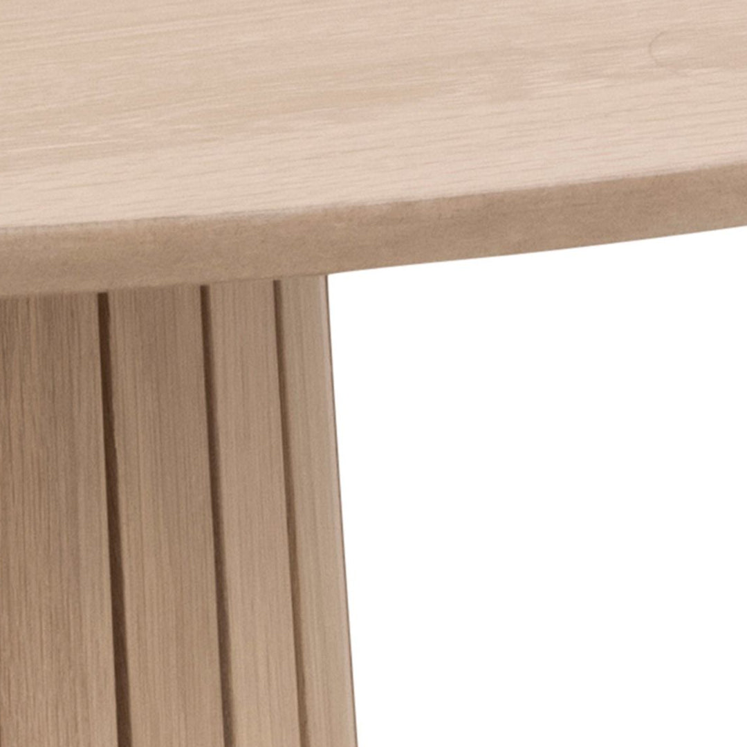 Wooden Dining Table for 4 People 120cm Wide Round - Christo