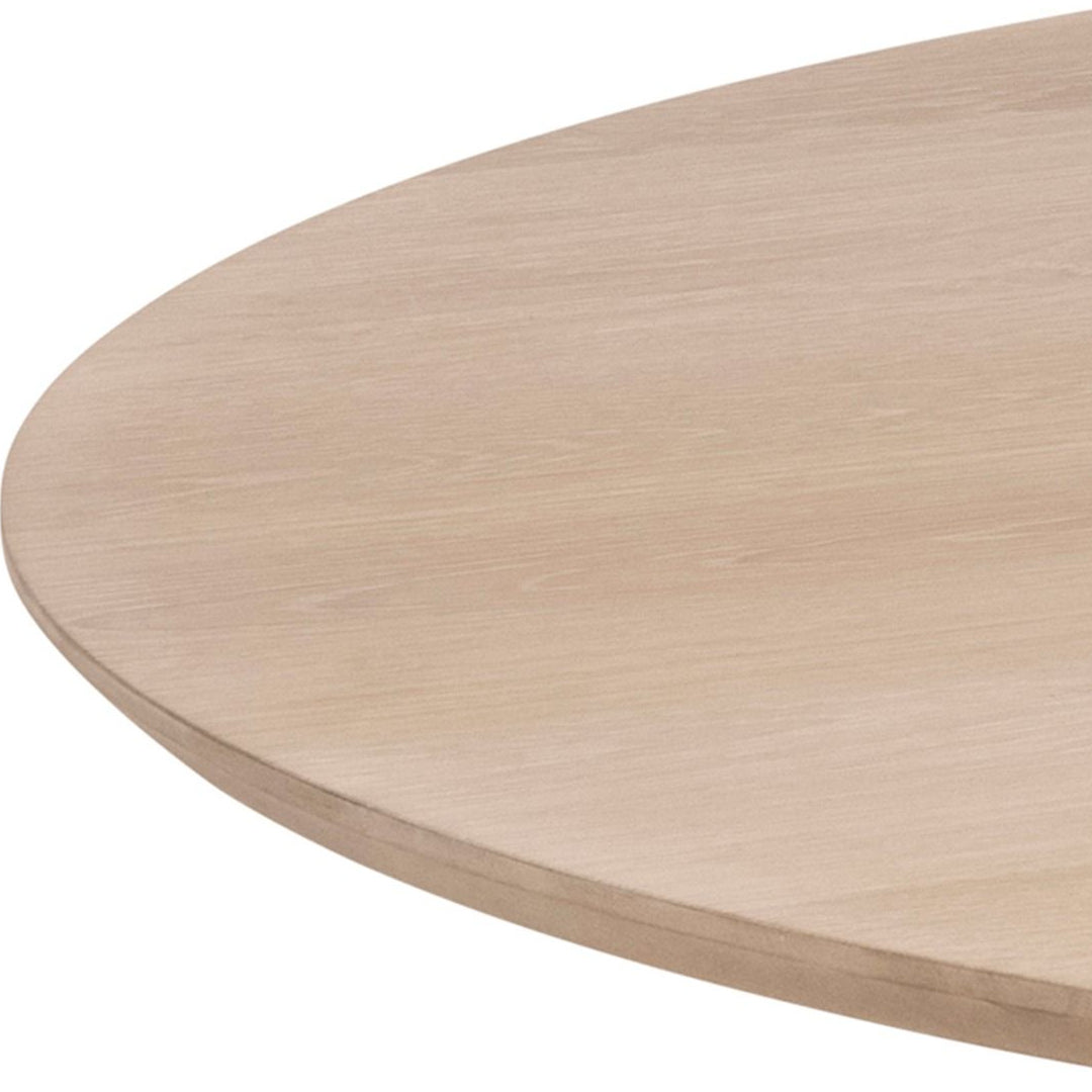 Wooden Dining Table for 4 People 120cm Wide Round - Christo