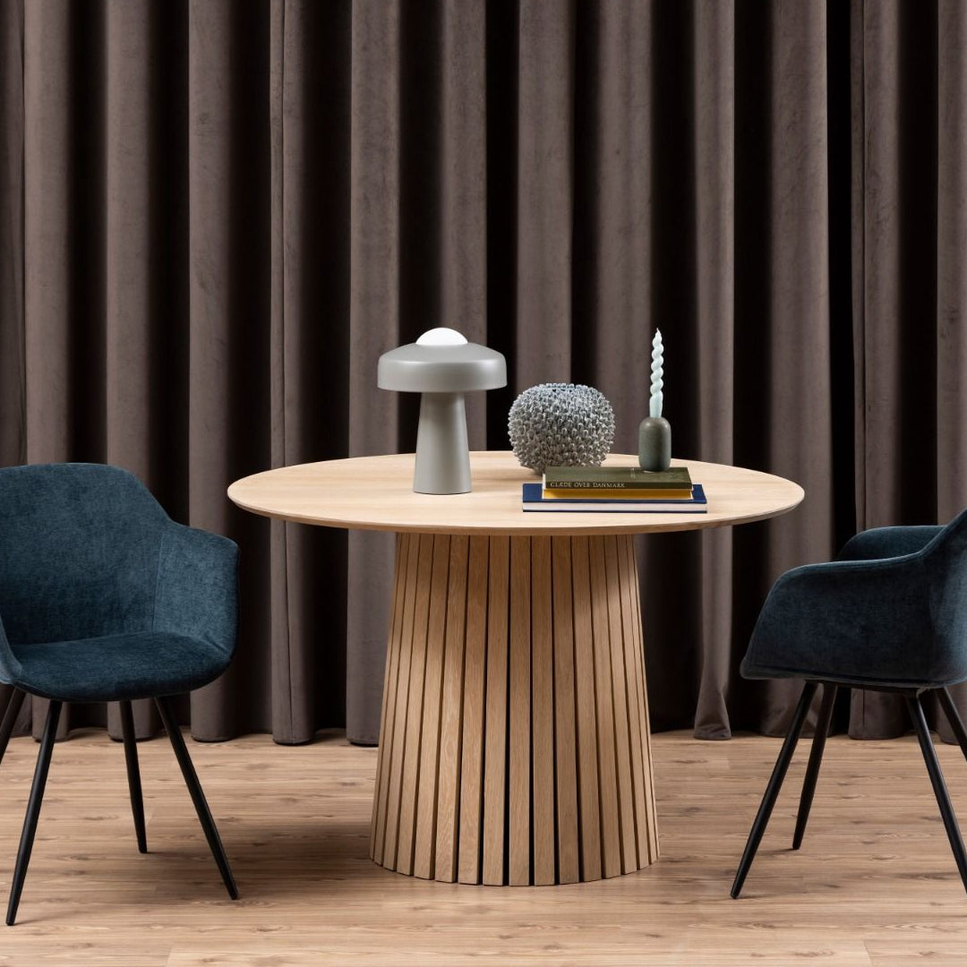 Wooden Dining Table for 4 People 120cm Wide Round - Christo