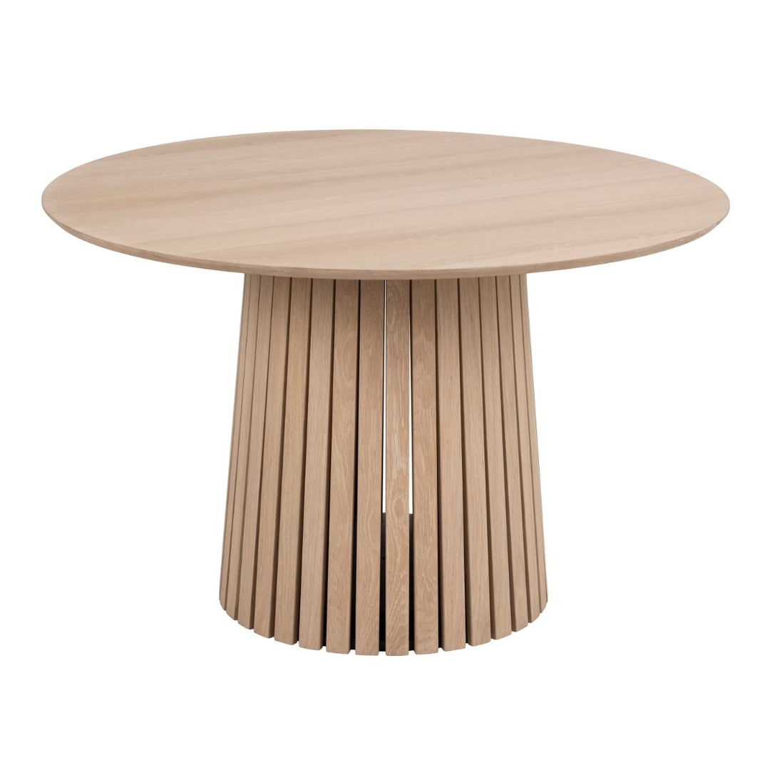 Wooden Dining Table for 4 People 120cm Wide Round - Christo