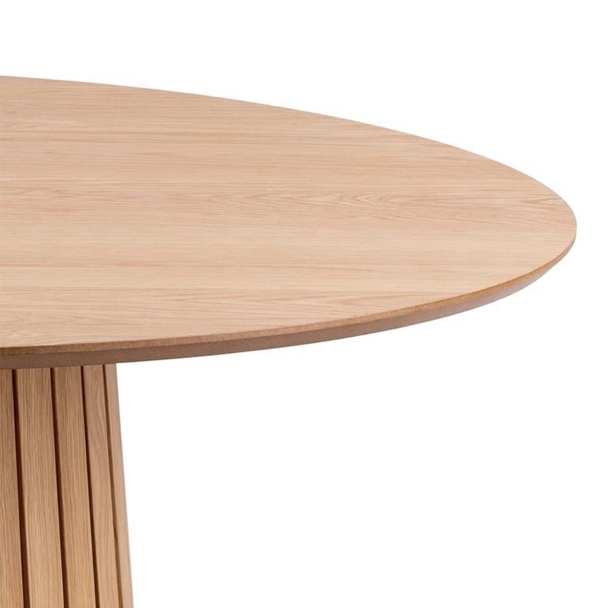 Wooden Dining Table for 4 People 120cm Wide Round - Christo