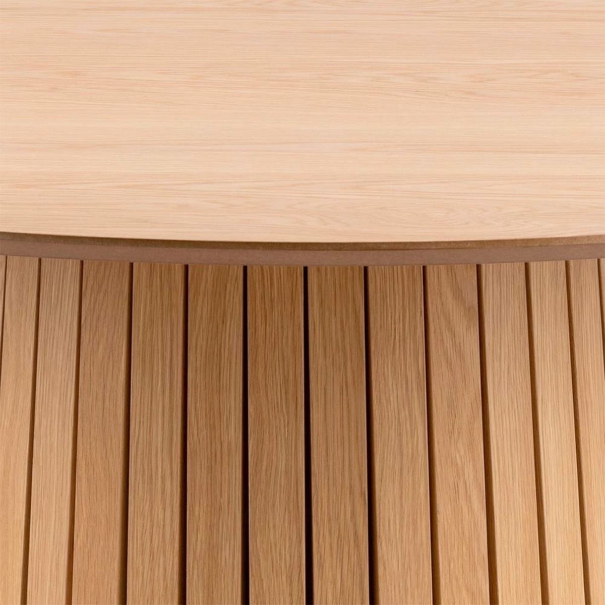 Wooden Dining Table for 4 People 120cm Wide Round - Christo