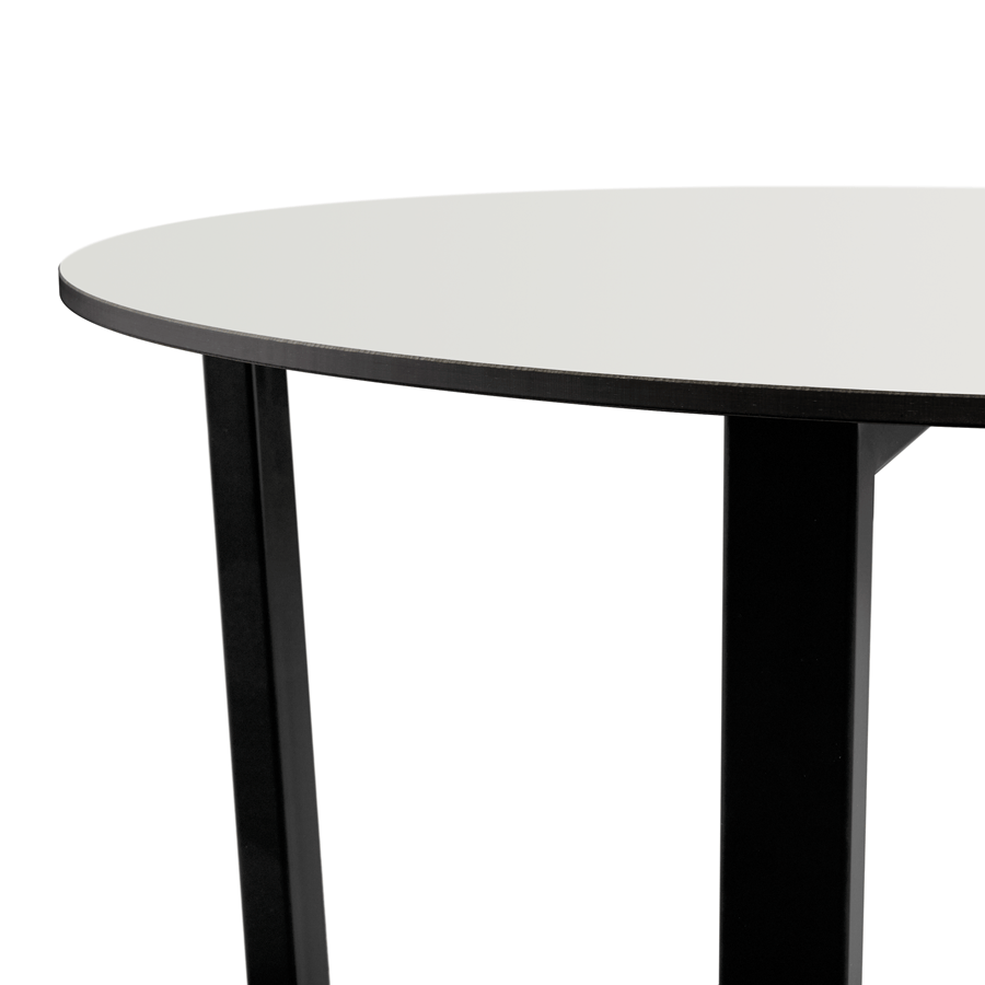 Wooden Dining Table for 4 People 90cm Wide Round - Bourne