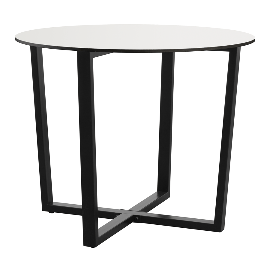 Wooden Dining Table for 4 People 90cm Wide Round - Bourne