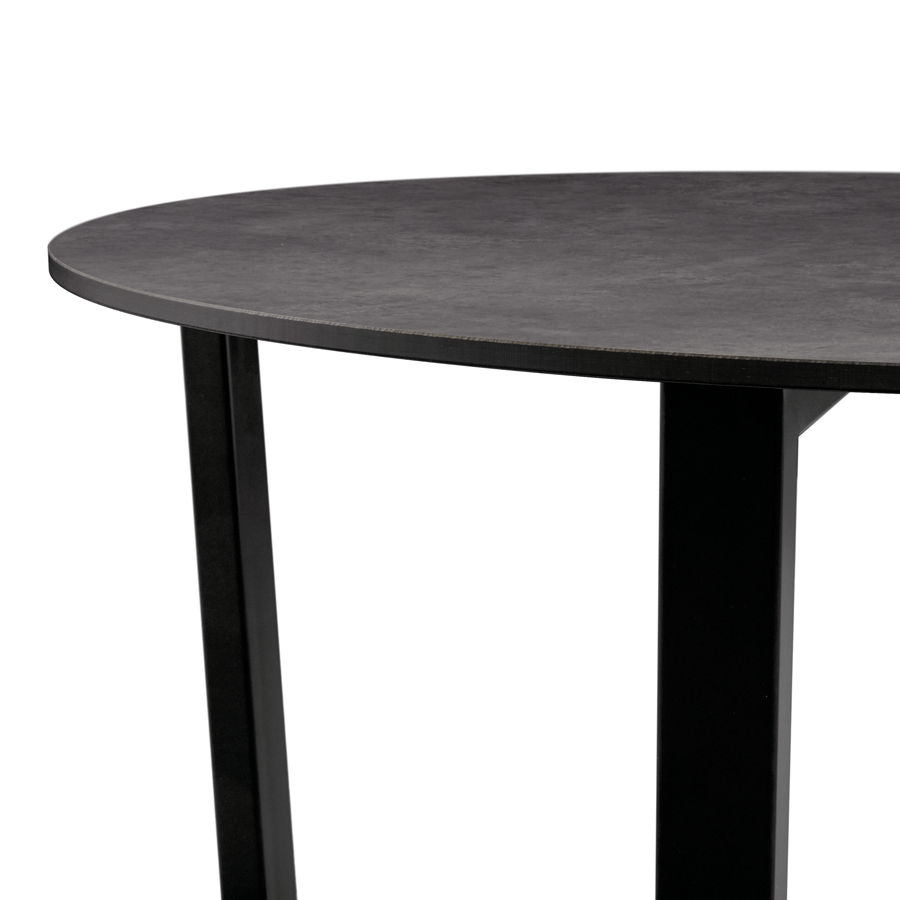 Wooden Dining Table for 4 People 90cm Wide Round - Bourne