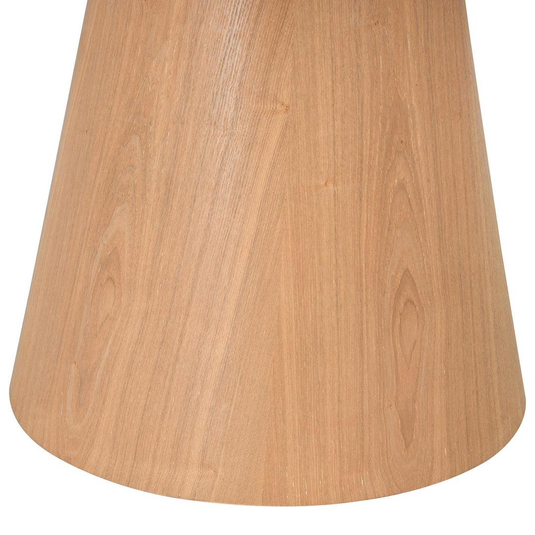 Wooden Dining Table for 4 People Round - Claremont