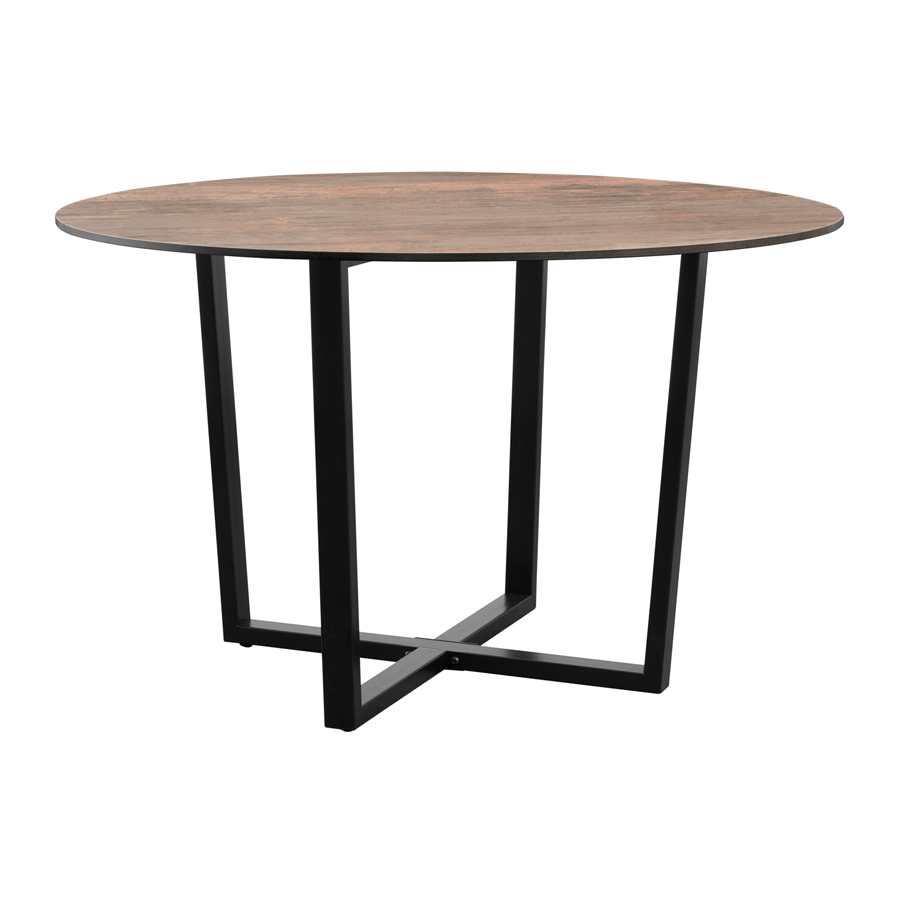 Wooden Dining Table for 4 to 6 People 120cm Wide Round - Bourne