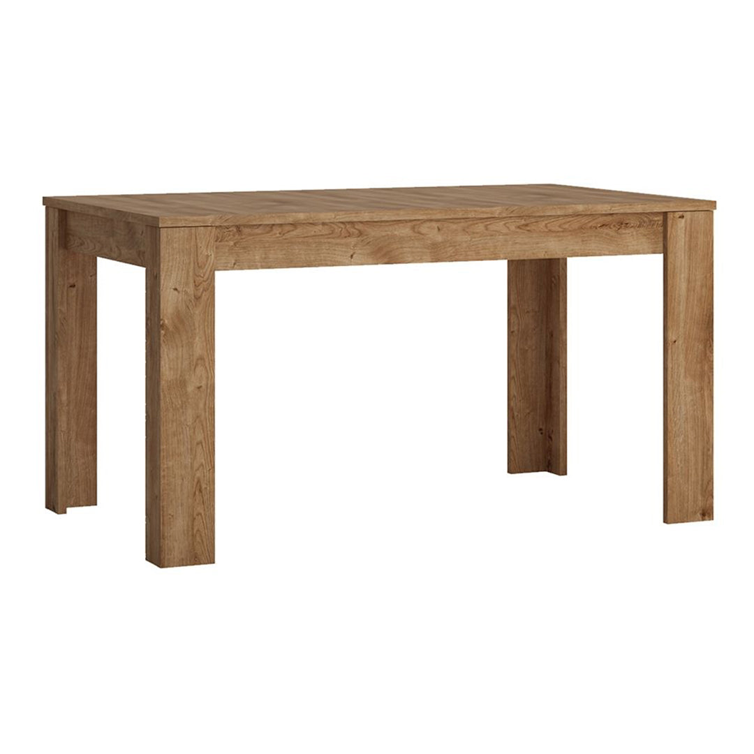 Wooden Dining Table for 4 to 6 People Extending Rectangular - Fribo